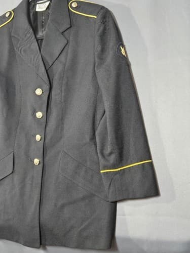 USGI Military Army ASU Service Coat Dress Blue Jacket Women's 10 MP #T42t - Thumbnail 3