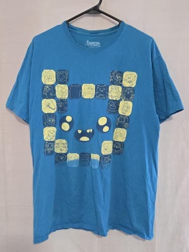 Adventure Time Exclusive Men's Black Short Sleeve T-Shirt Size Large Graphic Tee