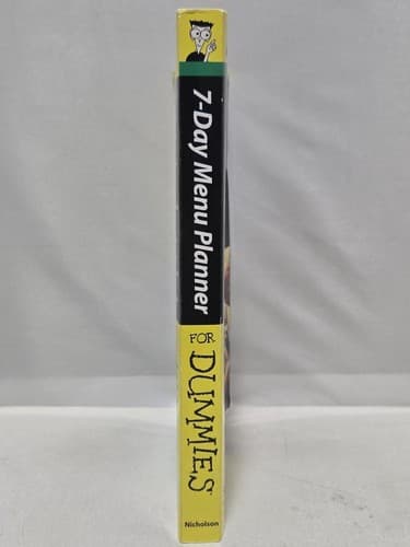 7-Day Menu Planner For Dummies Paperback Healthy Eating Meal Planning Guide B26d - Thumbnail 2
