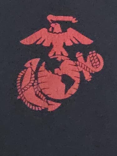US Marine Corps USMC T-Shirt Navy Blue Short Sleeve Men's Size XL Graphic - Thumbnail 2