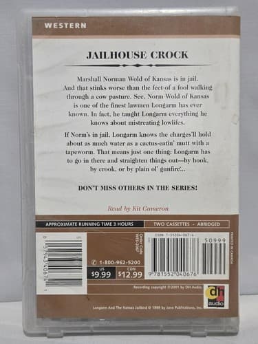 Lot of 5 Longarm Western Audiobooks Tabor Evans Jove Audio Cassette Tapes #S82s - Thumbnail 3