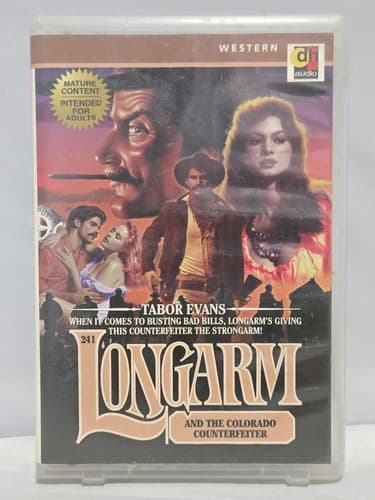 Lot of 5 Longarm Western Audiobooks Tabor Evans Jove Audio Cassette Tapes #S82s - Thumbnail 4