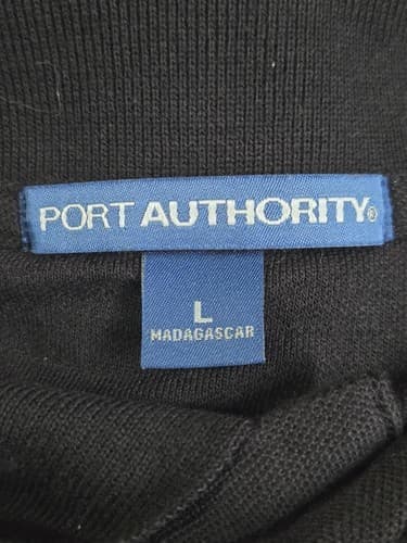 Port Authority Men's Black Short Sleeve T-Shirt Size Large Soft Essential Tee - Thumbnail 4