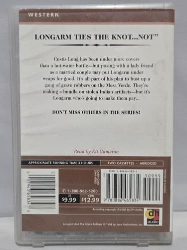 Lot of 5 Longarm Western Audiobooks Tabor Evans Jove Audio Cassette Tapes #S82s - Thumbnail 7