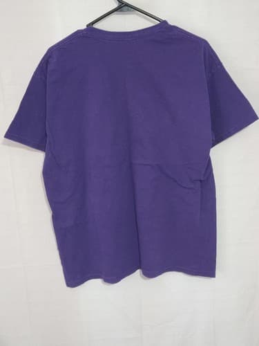Beast mode Cotton Purple T-Shirt Short Sleeve Men's Size Large Basic Tee #T16t - Thumbnail 2