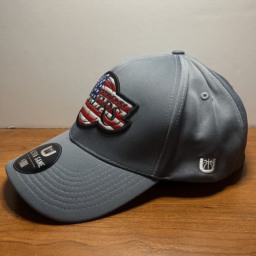 NBA Los Angeles Lakers Hat | Gray with American Flag Logo | Ultra Game OSFA - Thumbnail 2