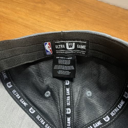 NBA Los Angeles Lakers Hat | Gray with American Flag Logo | Ultra Game OSFA - Thumbnail 4