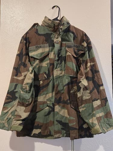 Vintage USGI Combat Jacket 1985 DLA Contract Small Regular Desert Camo