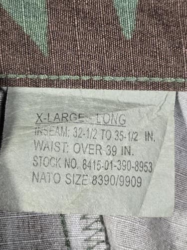 USGI Army BDU Summer Uniform Trousers Pants X-Large Long 8415-01-390-8953 - Thumbnail 11