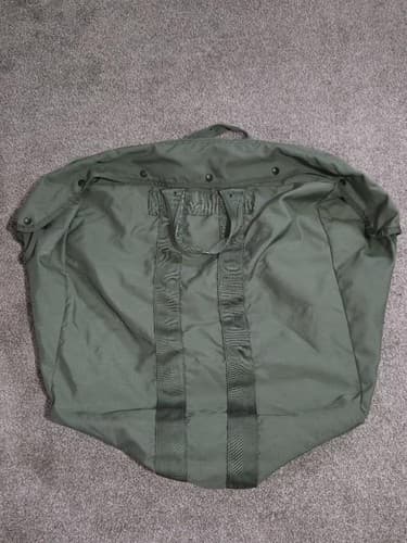 Genuine US Military USAF Flyer's Kit Bag Nylon Green 8460-00-606-8366 EXC #S58s