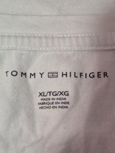 8 W - Tommy Hilfiger logo USA T-Shirt Short Sleeve #E50e - Thumbnail 3