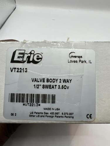 Valve Body, 2 Way, 1/2", Sweat, VT2213 (40LX08) - Thumbnail 5