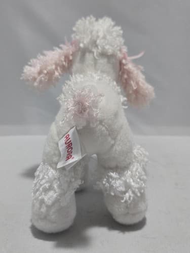 Aurora World Dog Plush Pink White Curly Hair 12" Soft Stuffed Animal VGC #S64s - Thumbnail 3