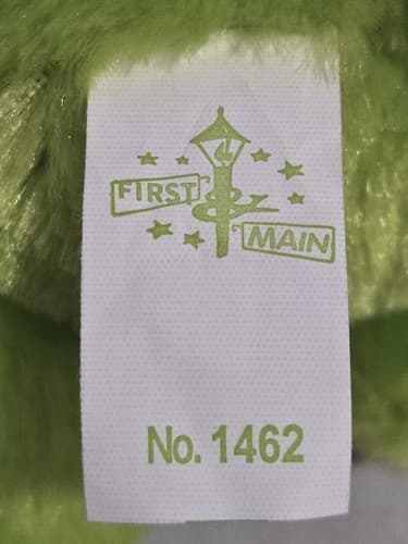 First & Main Green Rainbow Bear Plush 6.5" Sitting Teddy Stuffed Animal #S84s - Thumbnail 4