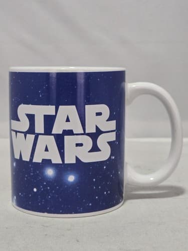 Star Wars Graphic Coffee Mug 20oz Large Ceramic Tea Cup Silver Buffalo VGC #T2t - Thumbnail 2