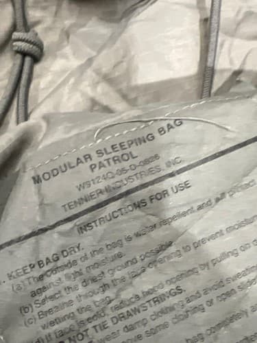 Genuine USGI Modular Sleep System (MSS) Patrol Sleeping Bag – Gray – Military - Thumbnail 6