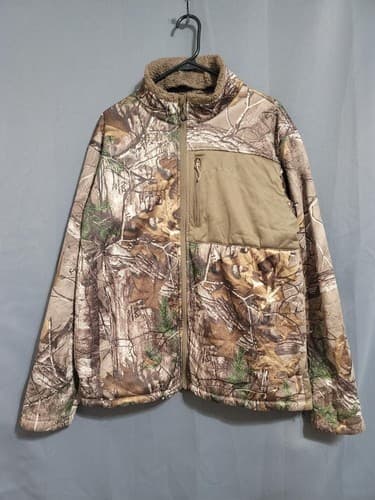 Habit Mens Jacket Camo Mossy Oak Break Up Country Timber Wolf Hunting #54v
