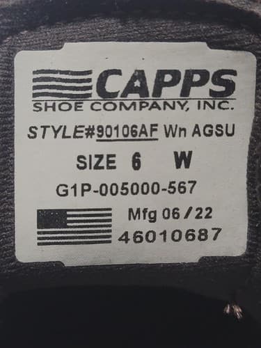 CAPPS - Dress Shoes High Brown Men's Size: (6/W) NSN: 8430-01-434-4798 #C38c - Thumbnail 6