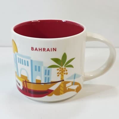 STARBUCKS You Are Here Collection BAHRAIN 14 Oz Ceramic Mug Coffee Tea Cup