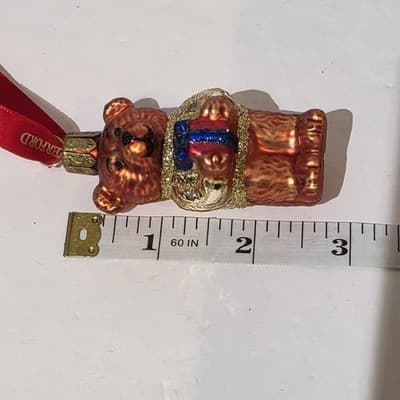 Waterford Holiday Heirlooms Set of 3 Glass Teddy Bear Christmas Ornaments - Thumbnail 9