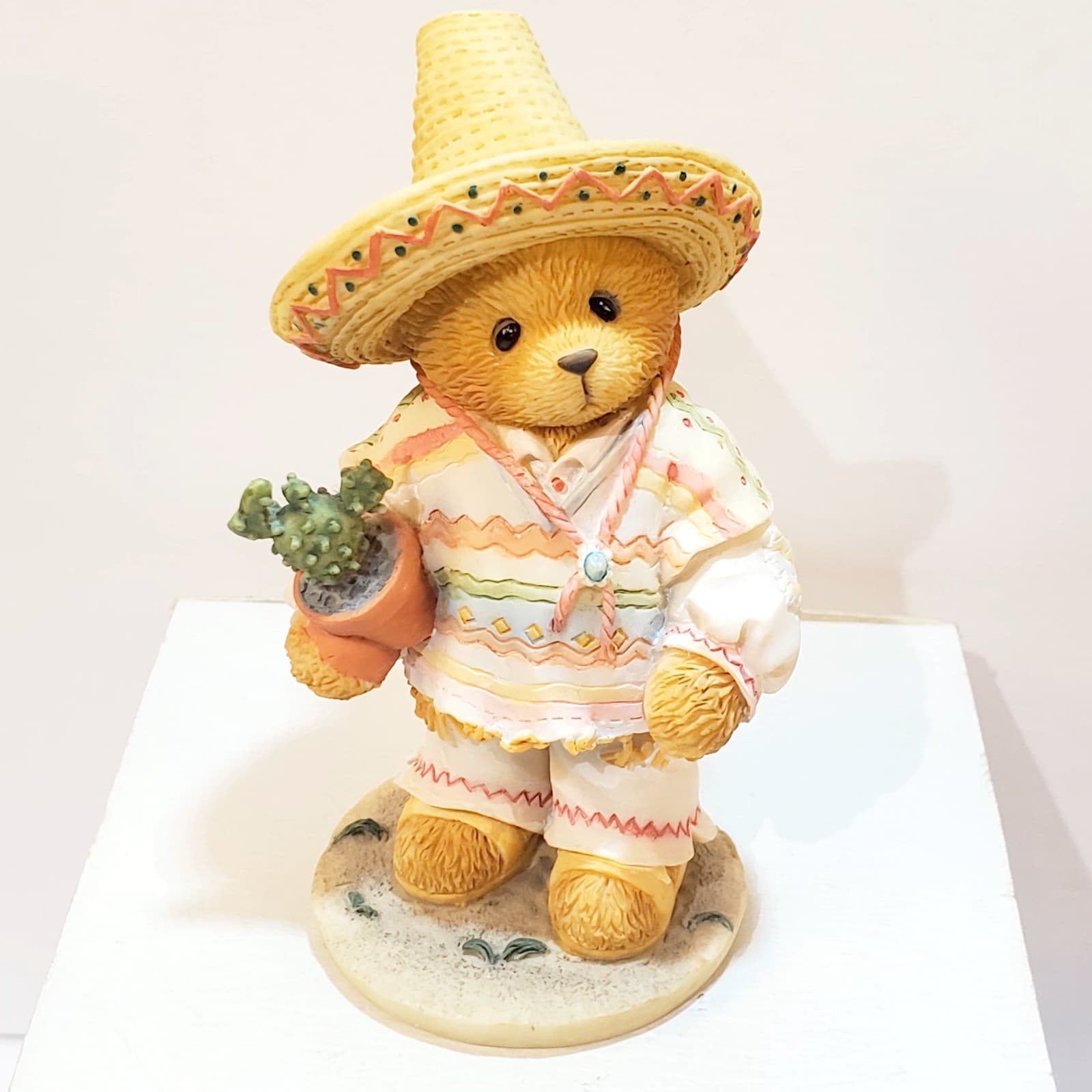 Vintage 1996 Cherished Teddies CARLOS I found an amigo in you Figurine #202339