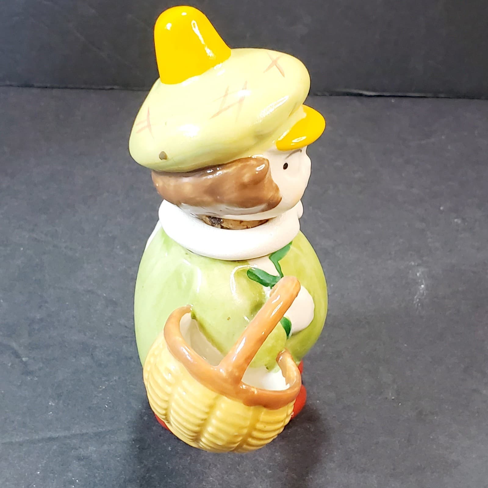 Vintage Googly Eyed Boy Pin Cushion Needle Keeper Perfume Bottle Germany - Thumbnail 9