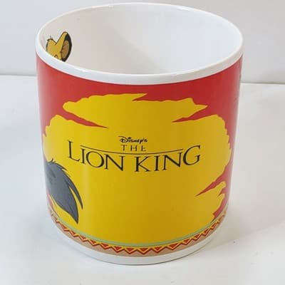 Vintage Disney The Lion King Simba And Rafiki Oversized Mug EMA Germany HTF - Thumbnail 2