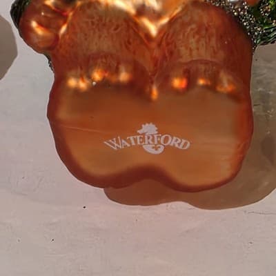 Waterford Holiday Heirlooms Set of 3 Glass Teddy Bear Christmas Ornaments - Thumbnail 6