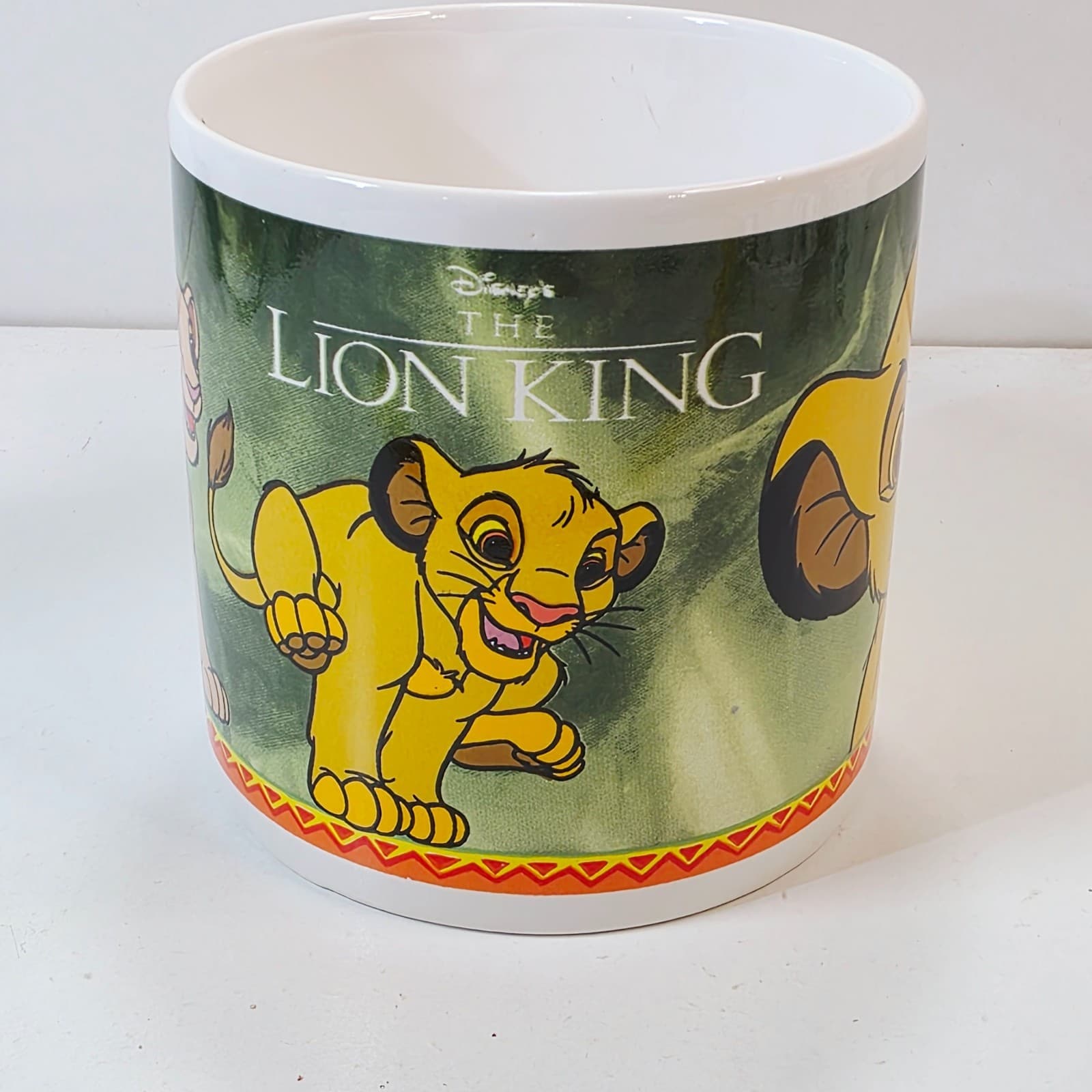 Vintage Disney The Lion King Simba And Nala Oversized Mug EMA Germany HTF - Thumbnail 2