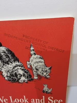 Dick & Jane Primer Book We Look And See Scott Foresman Softcover 1946-47 Edition - Thumbnail 2