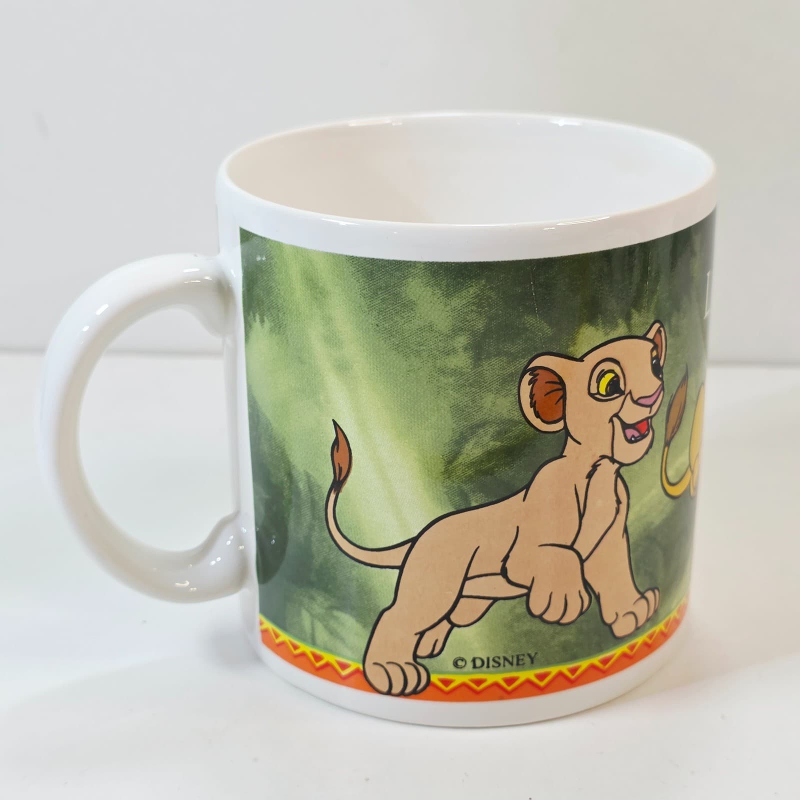 Vintage Disney The Lion King Simba And Nala Oversized Mug EMA Germany HTF - Thumbnail 3