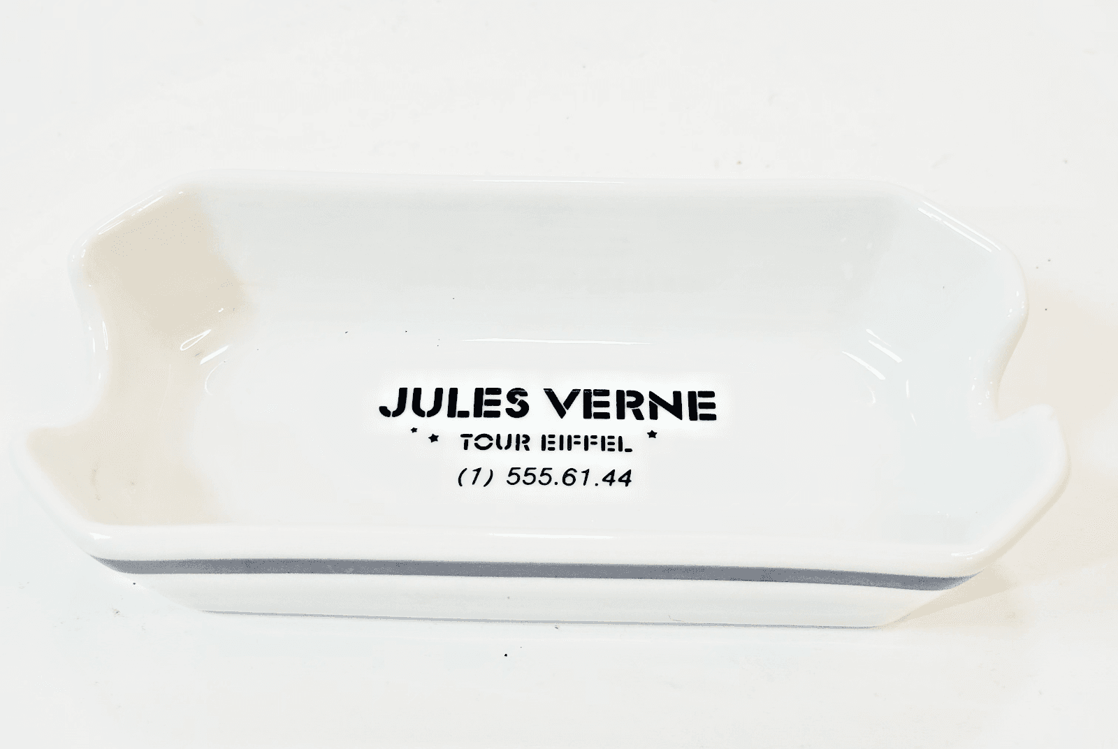 Jules Verne Tour Eiffel Bauscher Weiden German Porcelain Ashtray Trinket Tray