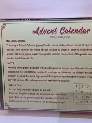 Merry Christmas Puzzles Advent Calendar Nativity Scene 1008 pc. Jigsaw Puzzle - Thumbnail 5