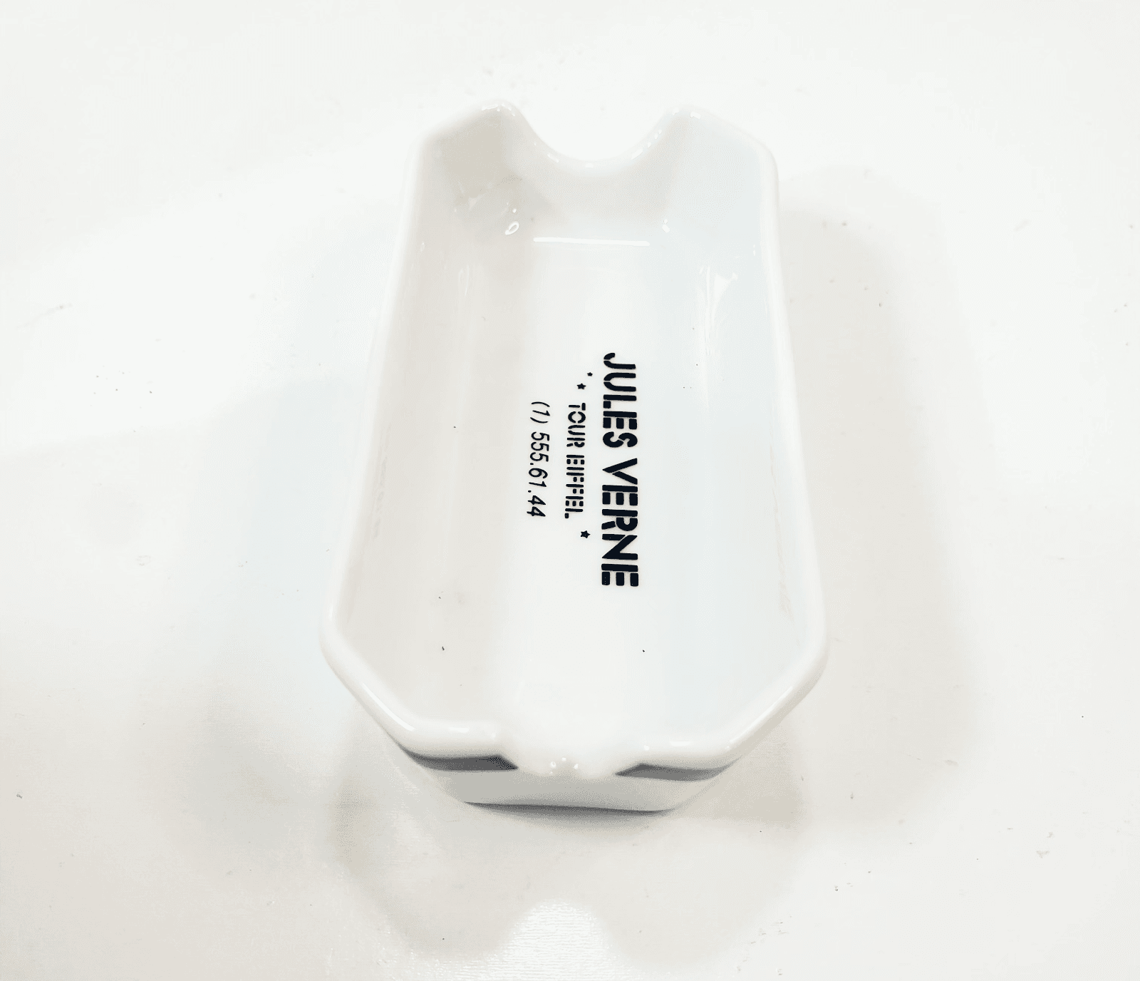 Jules Verne Tour Eiffel Bauscher Weiden German Porcelain Ashtray Trinket Tray - Thumbnail 4