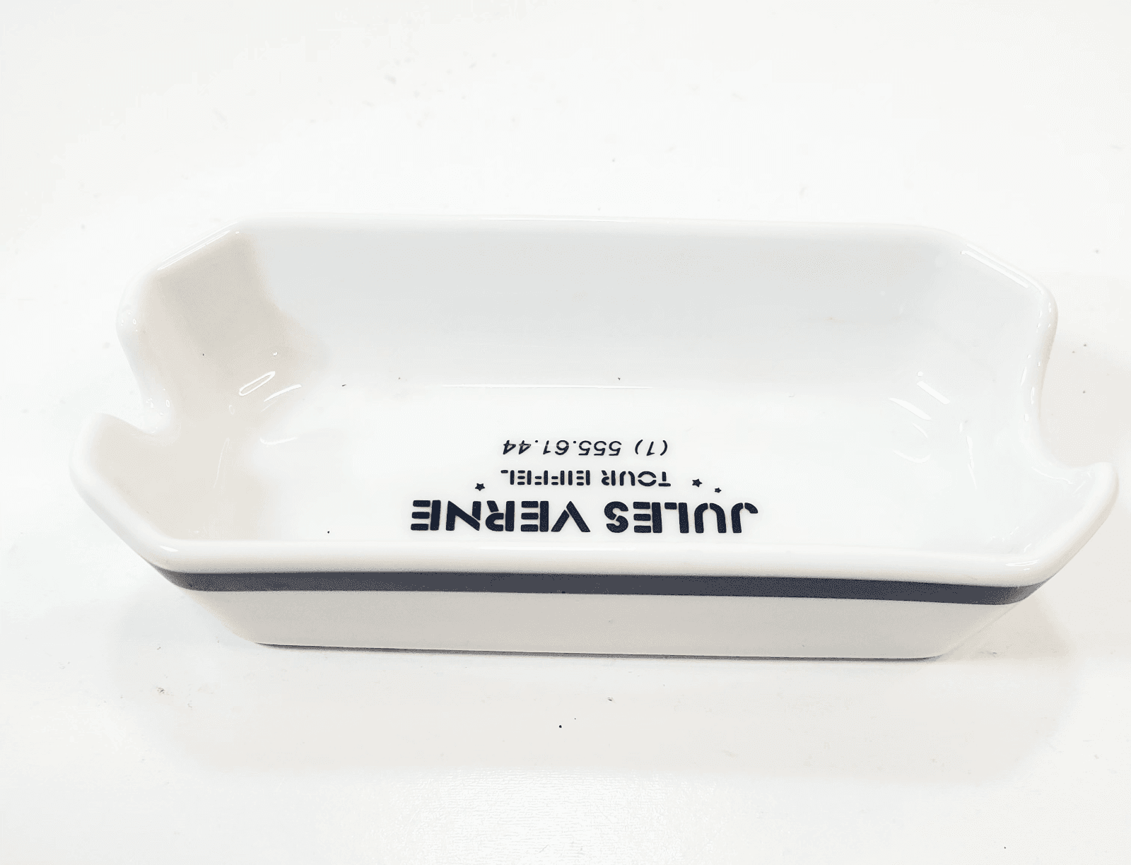 Jules Verne Tour Eiffel Bauscher Weiden German Porcelain Ashtray Trinket Tray - Thumbnail 3