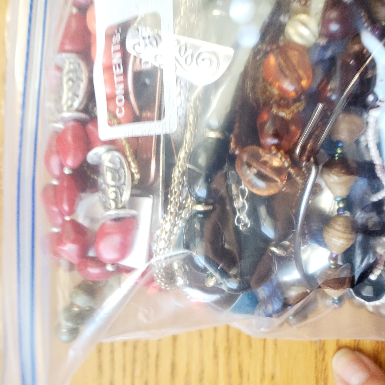 6+ LB Jewelry Lot Mostly Wearable or Resellable Necklace Earrings Vtg/Modern 711 - Thumbnail 7
