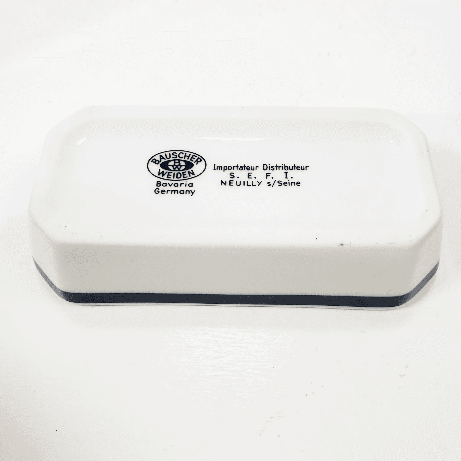 Jules Verne Tour Eiffel Bauscher Weiden German Porcelain Ashtray Trinket Tray - Thumbnail 5