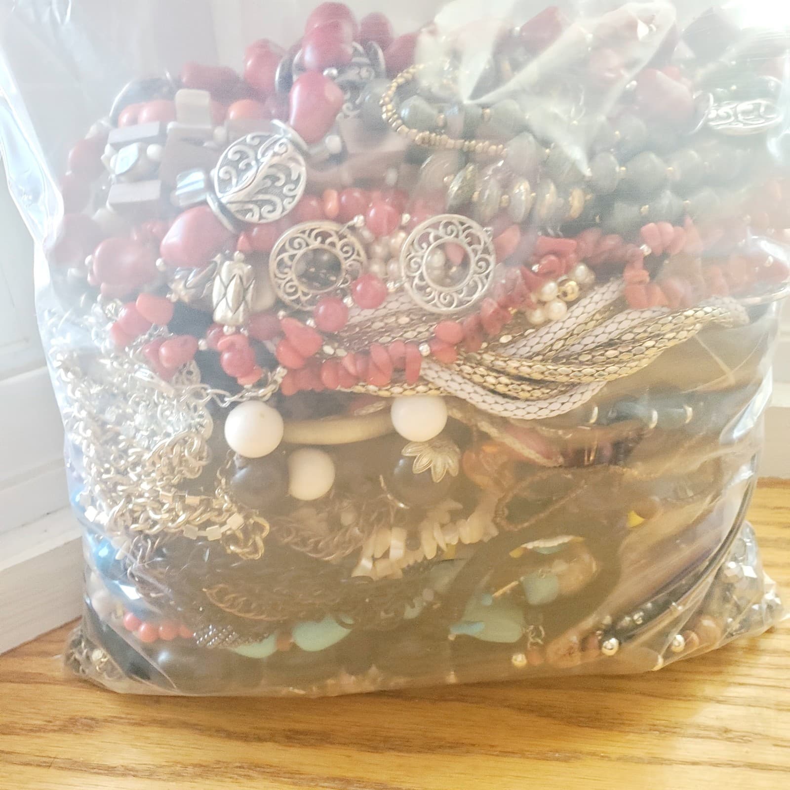 6+ LB Jewelry Lot Mostly Wearable or Resellable Necklace Earrings Vtg/Modern 711 - Thumbnail 14