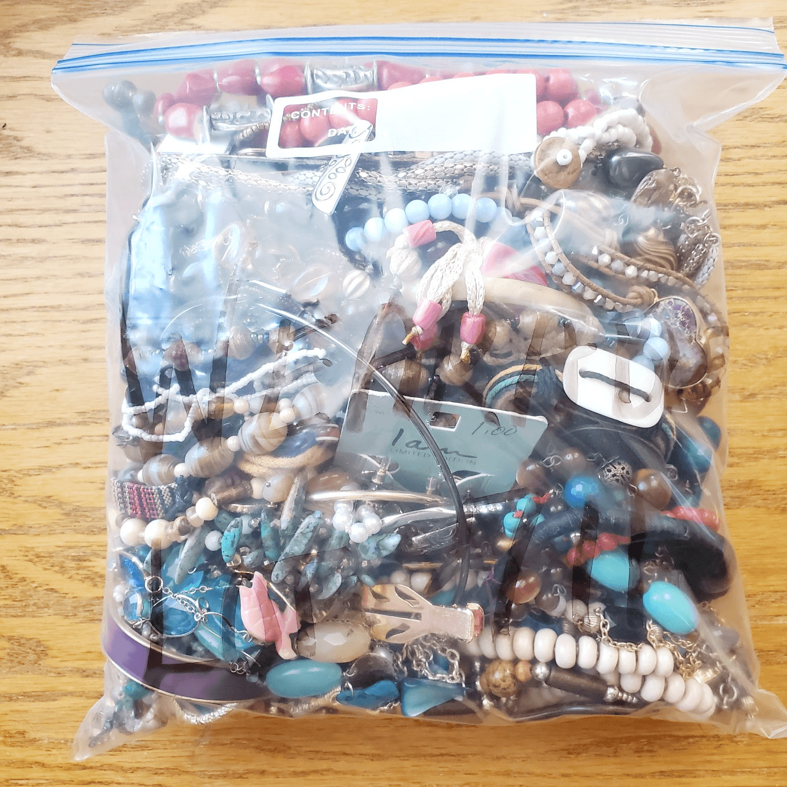 6+ LB Jewelry Lot Mostly Wearable or Resellable Necklace Earrings Vtg/Modern 711 - Thumbnail 2
