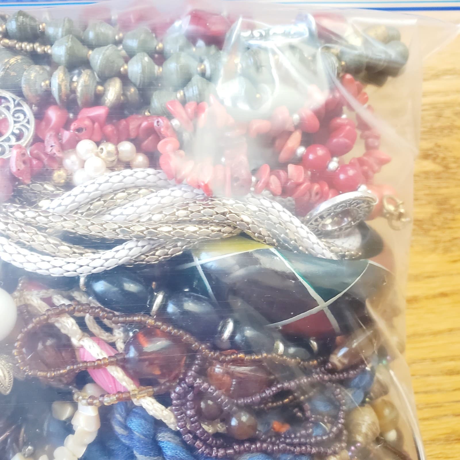 6+ LB Jewelry Lot Mostly Wearable or Resellable Necklace Earrings Vtg/Modern 711 - Thumbnail 12