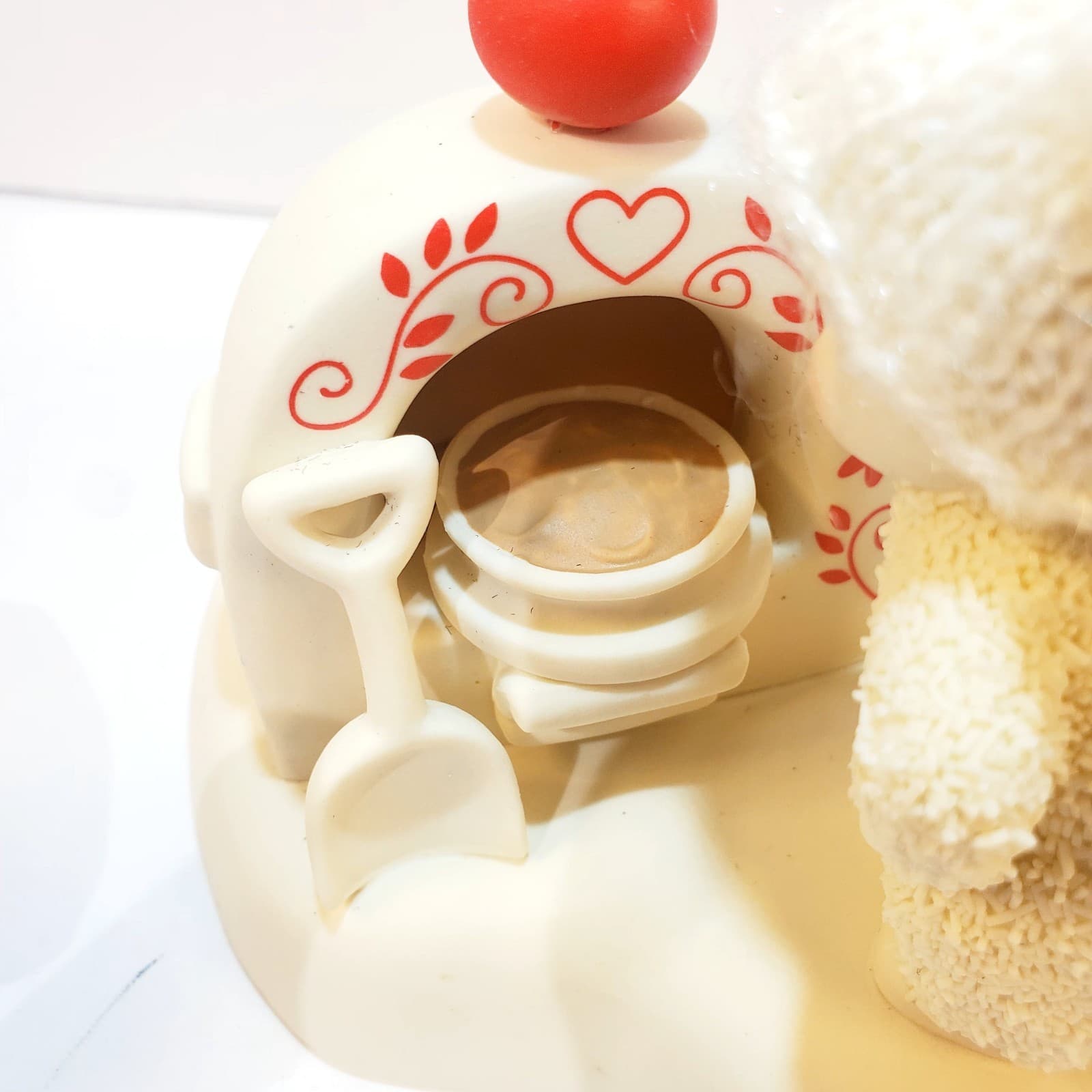 Department 56 Snowbabies FRESH HOLIDAY PIE Porcelain Figurine Oven Lights Up - Thumbnail 6