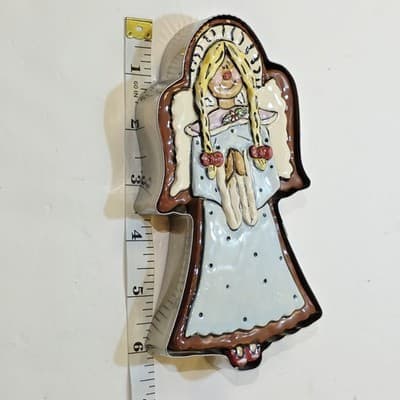 Vtg 2003 Blue Sky Claywork’s Angel Cookie Cutter and Stamp By Heather Goldminc - Thumbnail 9