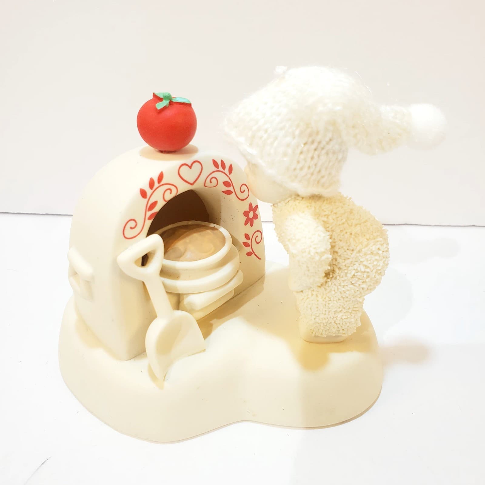 Department 56 Snowbabies FRESH HOLIDAY PIE Porcelain Figurine Oven Lights Up - Thumbnail 2