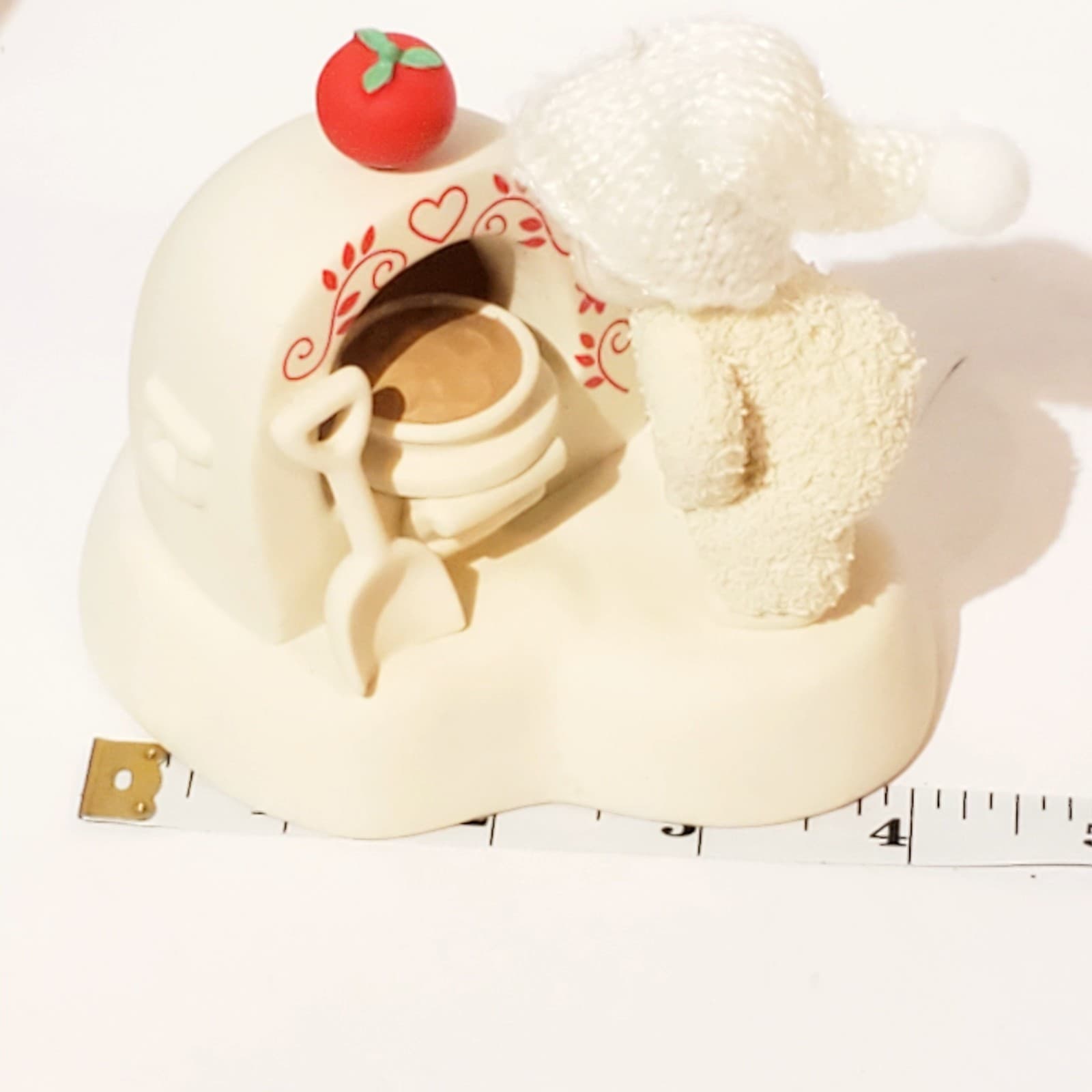 Department 56 Snowbabies FRESH HOLIDAY PIE Porcelain Figurine Oven Lights Up - Thumbnail 11