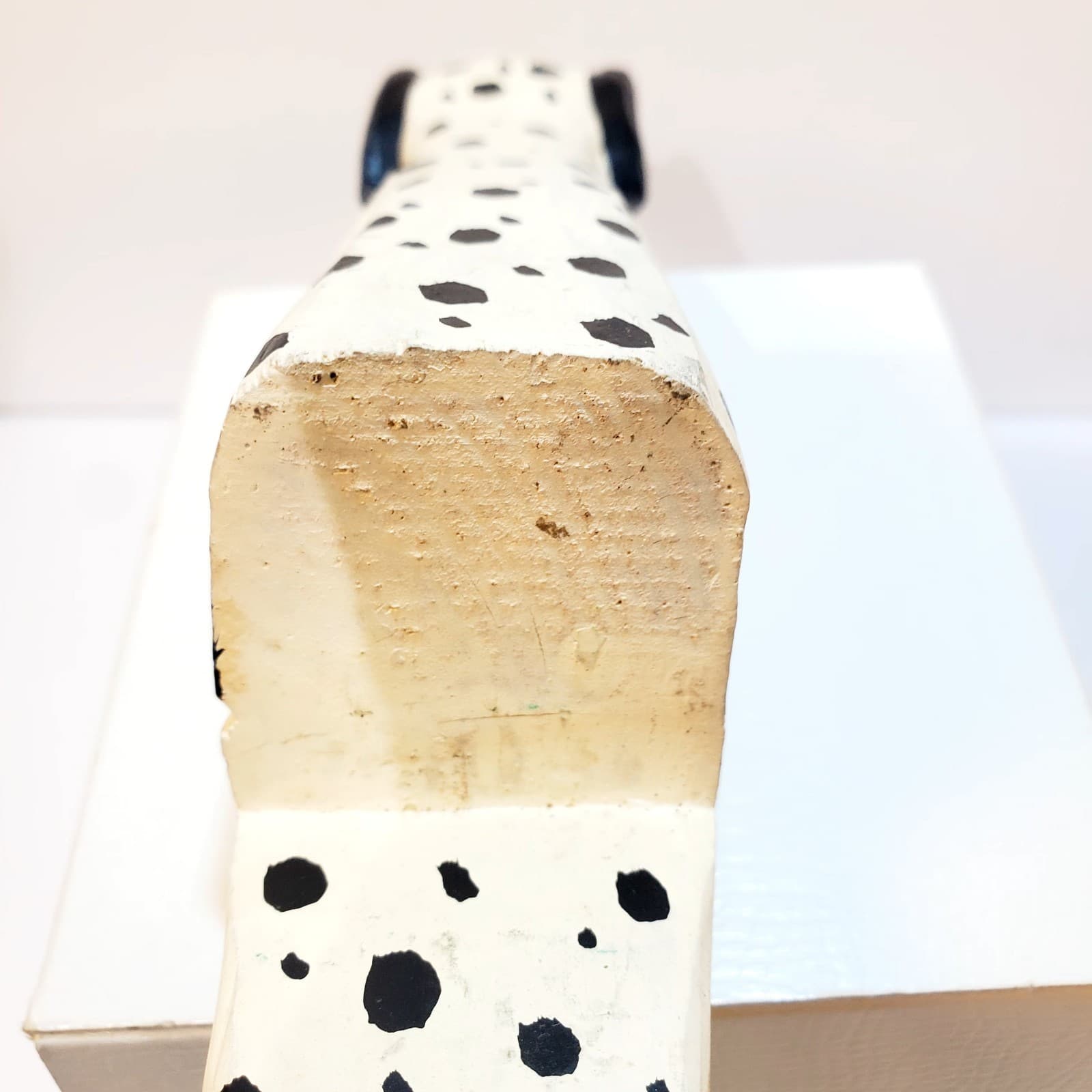 Vtg Hand Carved 8" Wood Shelf Sitter Dalmatian Dog Folk Art Cottagecore Decor - Thumbnail 6