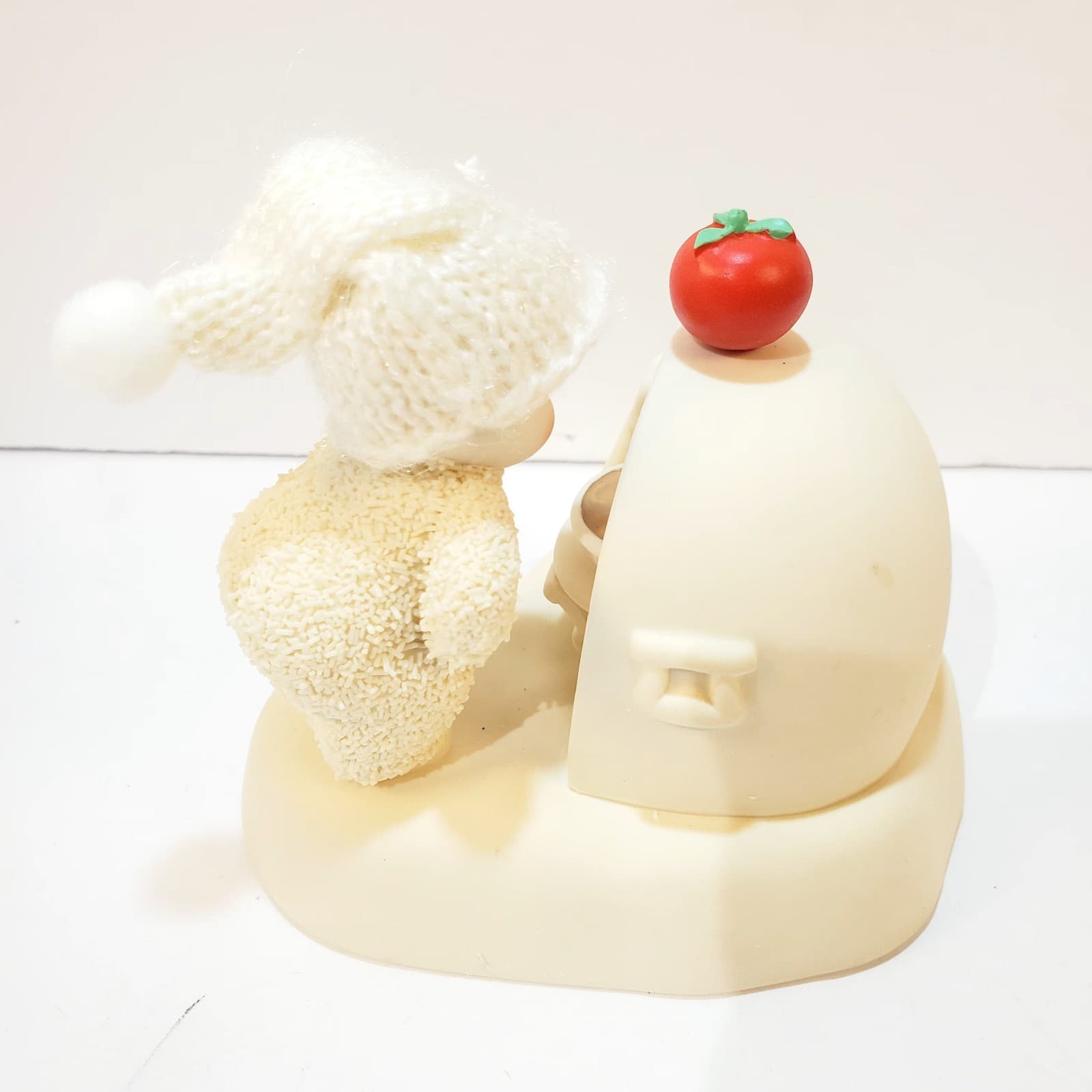 Department 56 Snowbabies FRESH HOLIDAY PIE Porcelain Figurine Oven Lights Up - Thumbnail 5
