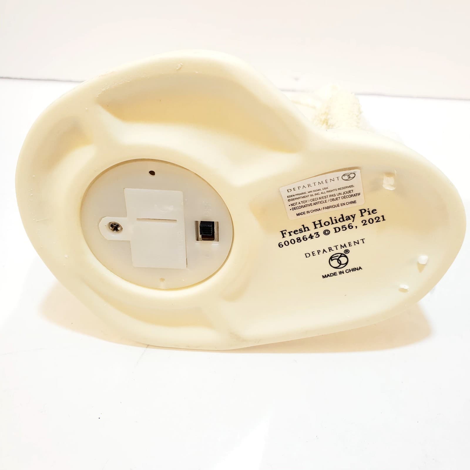 Department 56 Snowbabies FRESH HOLIDAY PIE Porcelain Figurine Oven Lights Up - Thumbnail 7