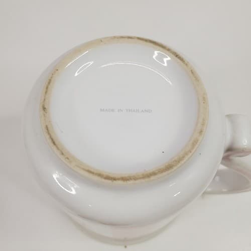 Vintage Mary Kay Pink And White Striped Collectible Coffee Tea Mug Cup - Thumbnail 6