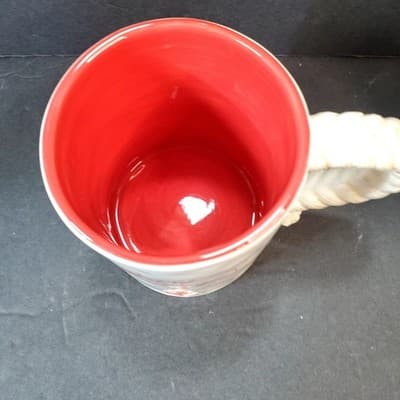 Vintage First Mate Mug Nautical 3D Rope Handle Ceramic Partner Grasslands Road - Thumbnail 4