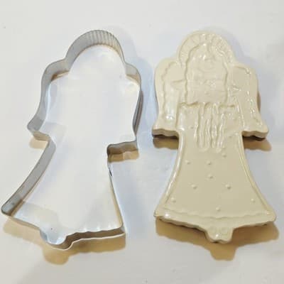 Vtg 2003 Blue Sky Claywork’s Angel Cookie Cutter and Stamp By Heather Goldminc - Thumbnail 7